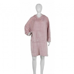 Flannel Hooded Loungewear Robe