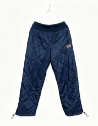 Navy Quilted Insulated Pants